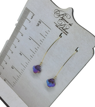 Load image into Gallery viewer, Purple Crystal Earrings
