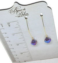 Load image into Gallery viewer, Purple Crystal Earrings
