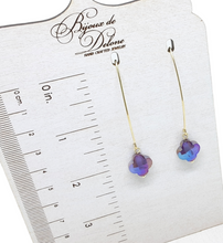 Load image into Gallery viewer, Purple Crystal Earrings
