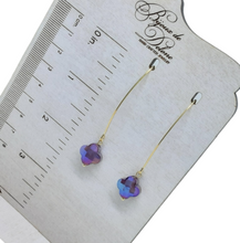 Load image into Gallery viewer, Purple Crystal Earrings
