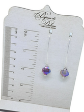 Load image into Gallery viewer, Purple Crystal Earrings
