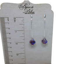 Load image into Gallery viewer, Purple Crystal Earrings
