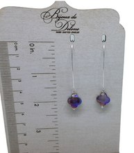 Load image into Gallery viewer, Purple Crystal Earrings
