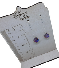 Load image into Gallery viewer, Purple Crystal Earrings
