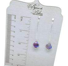 Load image into Gallery viewer, Purple Crystal Earrings
