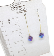 Load image into Gallery viewer, Purple Crystal Earrings
