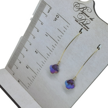 Load image into Gallery viewer, Purple Crystal Earrings
