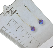 Load image into Gallery viewer, Purple Crystal Earrings
