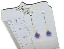 Load image into Gallery viewer, Purple Crystal Earrings
