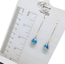 Load image into Gallery viewer, Green Crystal Earrings
