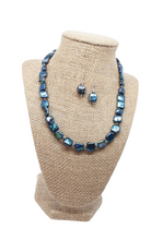 Load image into Gallery viewer, Blue Pearl Necklace Set
