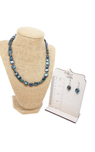 Load image into Gallery viewer, Blue Pearl Necklace Set
