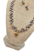 Load image into Gallery viewer, Brown Pearl Necklace Set
