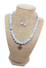 Load image into Gallery viewer, Light Blue Nugget Necklace Set
