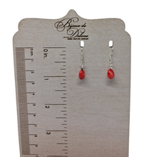 Load image into Gallery viewer, Silver Shrimp Charm Bead Necklace and Earrings Set
