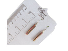 Load image into Gallery viewer, Brown Crystal Earrings
