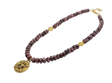 Load image into Gallery viewer, Rhodonite Fleur-de-lis Necklace Set
