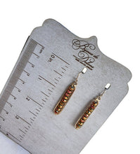 Load image into Gallery viewer, Brown Crystal Earrings
