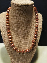 Load image into Gallery viewer, Copper Pearl Necklace
