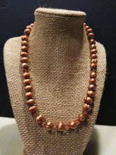 Load image into Gallery viewer, Copper Pearl Necklace
