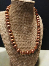Load image into Gallery viewer, Copper Pearl Necklace
