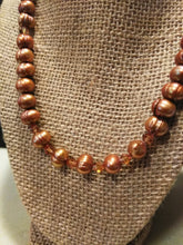 Load image into Gallery viewer, Copper Pearl Necklace
