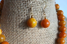Load image into Gallery viewer, B64- Orange necklace set
