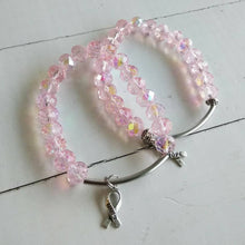 Load image into Gallery viewer, Pink Crystal Bracelet B1924
