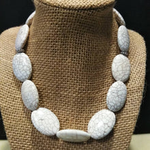 Load image into Gallery viewer, BB2-White Turquoise Necklace
