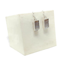 Load image into Gallery viewer, Amethyst Slice Earrings
