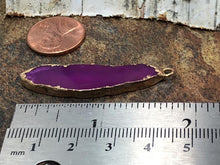 Load image into Gallery viewer, Pink Agate Slice Earrings
