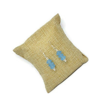 Load image into Gallery viewer, Blue Sponge Quartz Earrings
