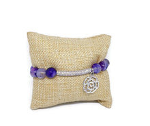 Load image into Gallery viewer, Purple Rose Bracelet

