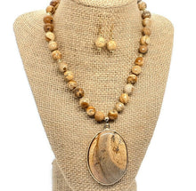 Load image into Gallery viewer, Picture Jasper Necklace Set
